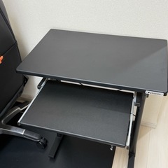 【Bauhutte（バウヒュッテ）昇降式スタンディングデスク オフィスデスク BHD-700／幅70×奥行45cm】の画像