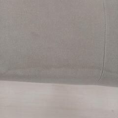 【ドリーム尾浜店】3Pソファー　ジェフサｼジープ　GY　※シミあり　高さ(H)87（座面まで37）×幅 (W)185× 奥行(D)84(cm)の画像