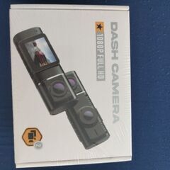 【新品未使用】小型ドライブレコーダー ドライブレコーダー　フルHD 車前と車内一体型の画像