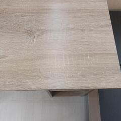 【ドリーム尾浜店】組立デスク　NA　※天板ハガレ　キズあり　高さ(H)74×幅 (W)90× 奥行(D)48(cm)の画像