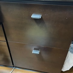 木製大型オフィスデスクの画像