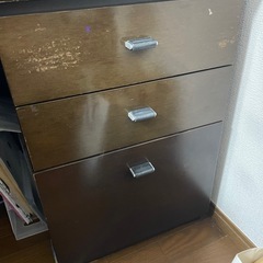 木製大型オフィスデスクの画像