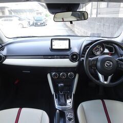 4WD 車検満タン デミオ クリーンディーゼルターボ 衝突軽減ブレーキ ナビ フルセグTV Bluetooth バックモニター スマートキー 本革シート クルコン LEDライト ETCの画像