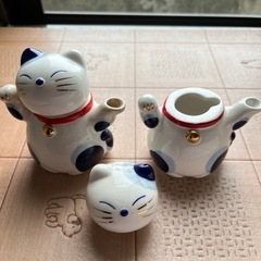 新品　🐾和猫ちゃん調味料入れ🐈‍⬛の画像