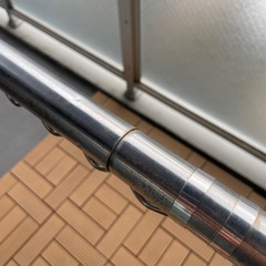 厚くする ハンガーかけ竿X2本 4M ハンガー84個 ホワイト+ IKEA PRESSA プレッサ X2個の画像