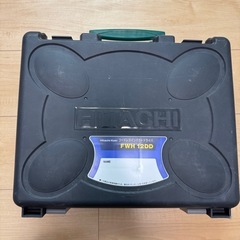 ジャンク　日立工機FWH12DD　ライト付き HITACHI　KOKI コードレスインパクトドライバ＋2個純正蓄電池バッテリー＋急速充電器＋ケースの画像