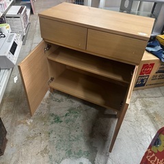 🎉足つき収納 木目ライトブラウンの画像