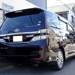 車検満タン 25年式 ヴェルファイア 後期 実走行 HDDナビ フルセグTV Bluetooth フリップダウンモニター バックモニター 両側パワスラ スマートキー HID ETCの画像