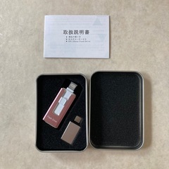 【新品】usbメモリiphone対応 データ保存 移行 スマホ写真保存 256GBピンク type-cの画像