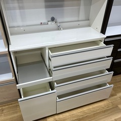 Pamouna パモウナ レンジボード ホワイト 引出しソフトクローズタイプ のご紹介です！の画像