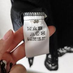 [新品未使用]レディース　総レースブラウス　38号の画像