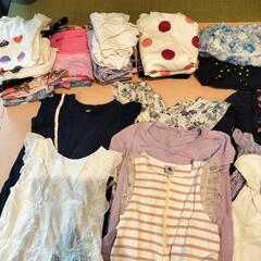 受付停止中　　女の子　ワンピース　Ｔシャツ　部屋着　ハーフパンツ　半袖の画像