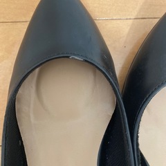 黒　パンプス　22.0の画像