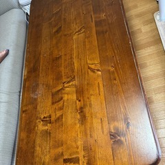 アンティーク　センターテーブル ローテーブル　木目　棚付き　ヴィンテージ 貴重　
の画像