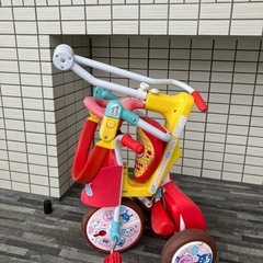 折りたたみ三輪車アンパンマンの画像
