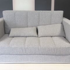 未使用/新品　エラー入庫品特価　3WAY ソファベッド 2人掛け 肘付き コンパクト 折りたたみ フロアソファ ローソファの画像
