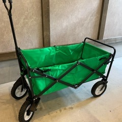 【美品】キャリーカート キャリーワゴン ストッパー付き 耐荷重80kg 100L 極太タイヤ 頑丈 折りたたみ アウトドア キャリー ワゴン アウトドア キャンプ 釣り 台車 4輪の画像