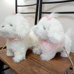 マルチーズの動くおもちゃ 2匹セットの画像