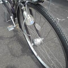 中古自転車３７０３　前後タイヤ新品！　２７インチ　３段ギヤ　LEDオートライトの画像