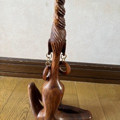 木製 置物(女性)の画像