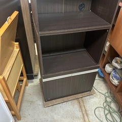 🎉食器棚　ダークブラウン　未清掃ですの画像