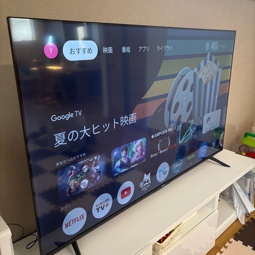 【美品】Xiaomi 65型 4K QLED Google TV（2025年購入）引き取り希望 美品】Xiaomi 65型 4K QLED Google TV（2025年購入）引き取り希望
