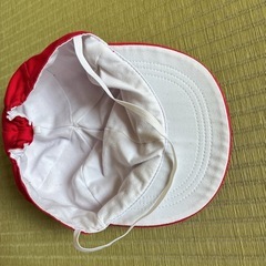 体育帽子　紅白帽　小学生の画像