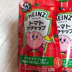 HEINZ トマトケチャップ 3袋 パウチタイプ 星のカービィ 120gの画像