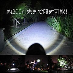【中古】LED ライト 懐中電灯 高輝度 電池式の画像