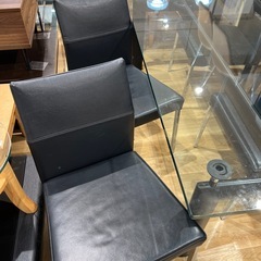 【トレファク神戸南店】大塚家具 ダイニング5点セット　ブラックです‼︎【取りに来られる方限定】の画像