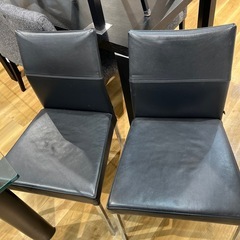 【トレファク神戸南店】大塚家具 ダイニング5点セット　ブラックです‼︎【取りに来られる方限定】の画像