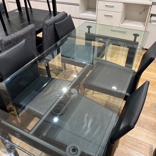 【トレファク神戸南店★値段下げました大塚家具 ダイニング5点セット　ブラックです‼︎【取りに来られる方限定】