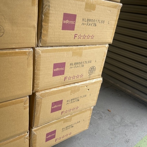 【約12㎡】WOODTECフローリングHLBW0017L5Sハードメイプル