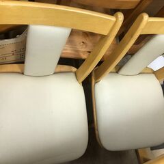 【ジャングルジャングルサカイ石津店】ダイニングセット　椅子4脚ｾｯﾄ　回転イス　新生活　ダイニング　テーブル　ナチュラル　 クリーニング済み 堺市 西区 東区 北区 南区 堺区 石津の画像