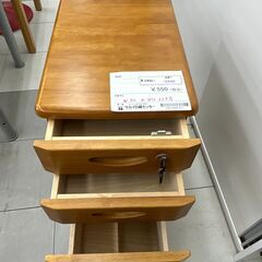 ★リユースのサカイ千葉中央店★期間限定割引有  袖机 ブラウン H56×D44×W32 クリーニング済み TC4163の画像