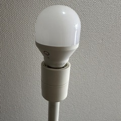 照明スタンドと電球のセットの画像