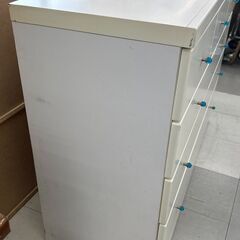 ★リユースのサカイ千葉中央店★期間限定割引有  タンス ホワイト H90×D45×W118 クリーニング済み TC4161の画像