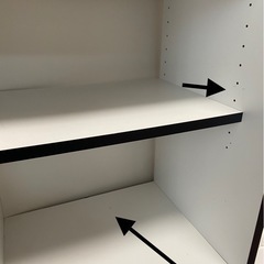 今日、明日受取で無料 大川家具 白黒モノトーン本棚の画像