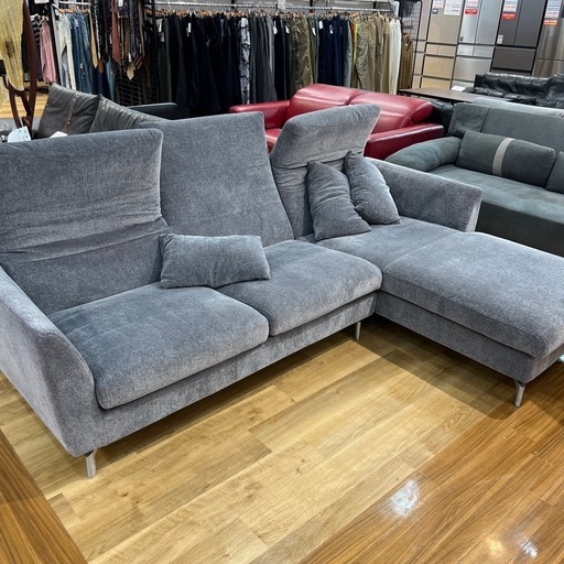 【トレファク神戸南店】カウチソファー グレーです‼︎【取りに来られる方限定】