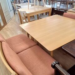 ★リユースのサカイつくば店★TK6106 ニトリ ダイニングテーブルセット4人用 ナチュラル H67×D110×W110 クリーニング済みの画像