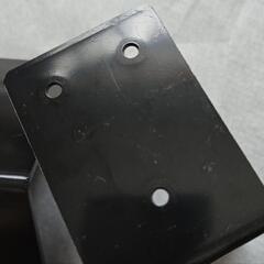 L字　金具　ブラック　2個セットの画像