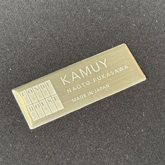 【バナナ】 美品 カンディハウス  KAMUY/カムイ リビング スツール レザー×ナラ ブラックの画像