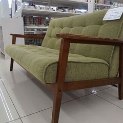 ★リユースのサカイ日立店★HJ7350  ソファ グリーン H68×D63×W135 クリーニング済み の画像