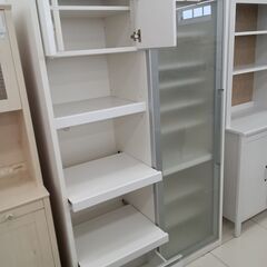 ★リユースのサカイ日立店★HJ7353 松田家具 レンジボード ホワイト H197.5×D52×W120.5 クリーニング済み の画像