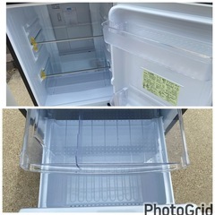 お薦め品‼️シャープどっちもつけかえドア ガラストップ冷蔵庫137L2019年の画像