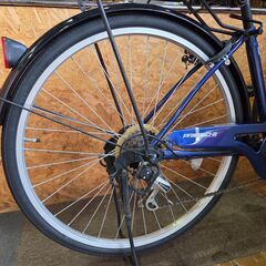 【愛品館 市原店】✔店頭取引限定✔26インチ6段変速オートライトシティサイクルの画像