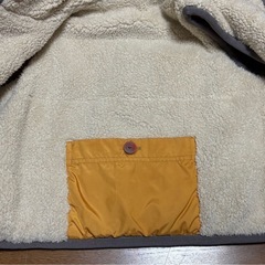 セラフ Seraph ベスト 100 男女共用 レッド×ホワイト 子供服 ベビー服 キッズ フードの画像