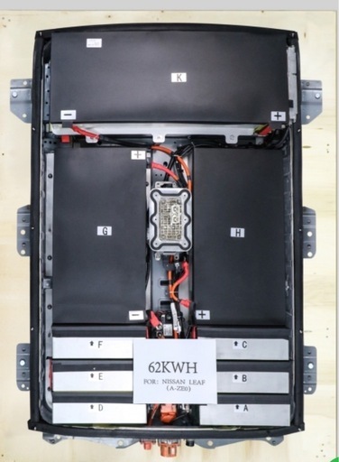 リーフ　６２kw 新品　アップグレード　バッテリー