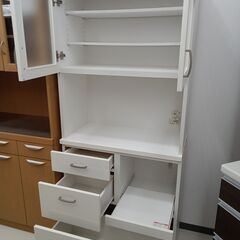 ★リユースのサカイ日立店★HJ7354  レンジボード ホワイト H181×D40.5×W80 クリーニング済み の画像