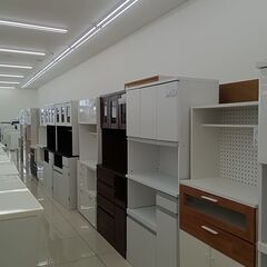 ★リユースのサカイ日立店★HJ7354  レンジボード ホワイト H181×D40.5×W80 クリーニング済み の画像